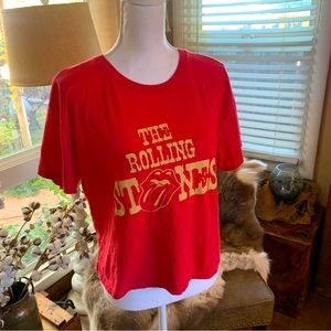 The Rolling Stones Red Band T Shirt Short